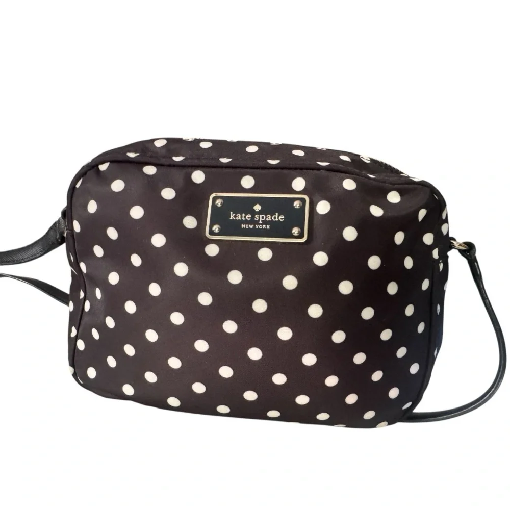 Kate Spade Black and White Polka Dot Crossbody Bag - Picture 7 of 12